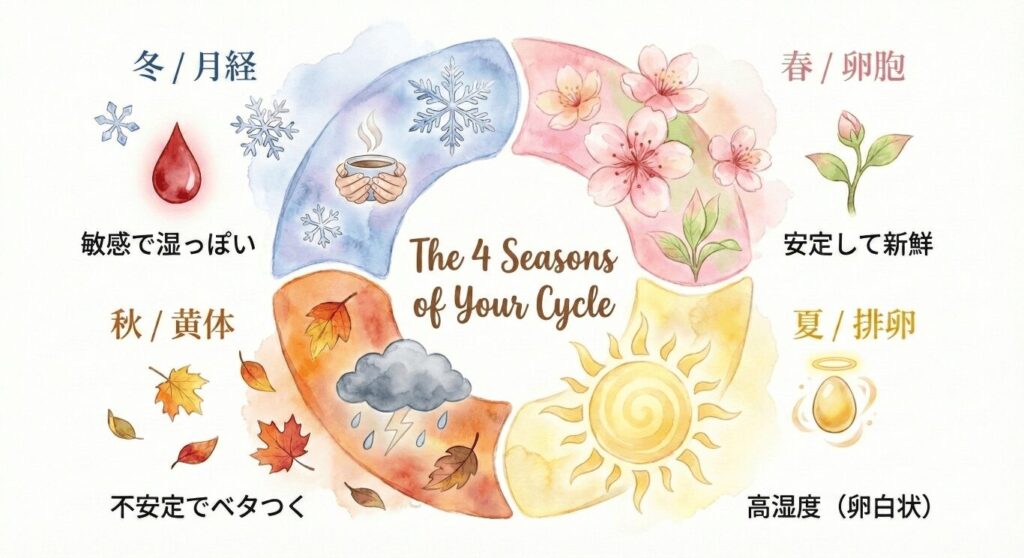生理中のにおい・ムレは冬のせい？周期に合わせたフェムケアの新常識